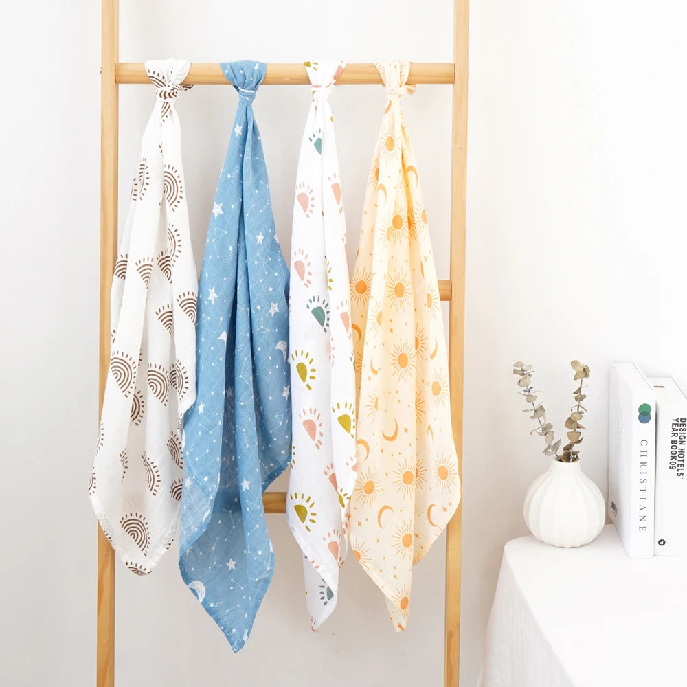 Cueiro Muslin Estampado 60cm - 4un