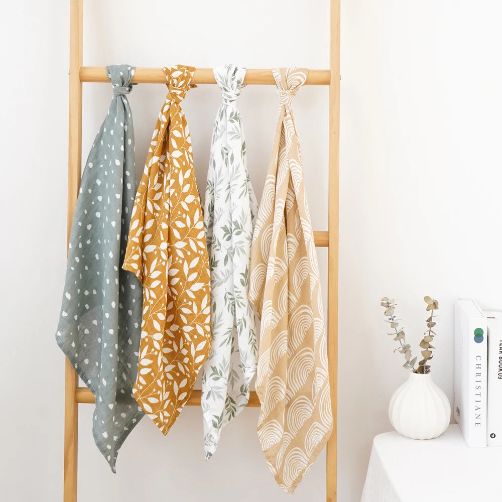 Cueiro Muslin Estampado 60cm - 4un