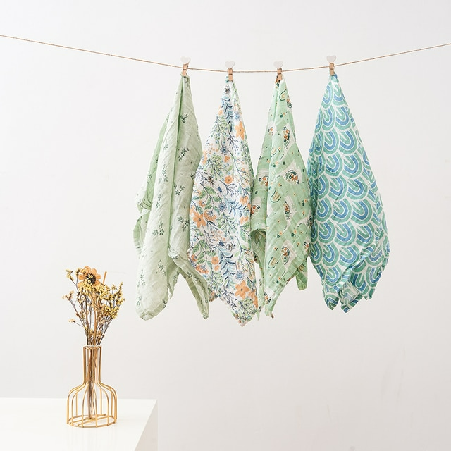 Cueiro Muslin Estampado 60cm - 4un