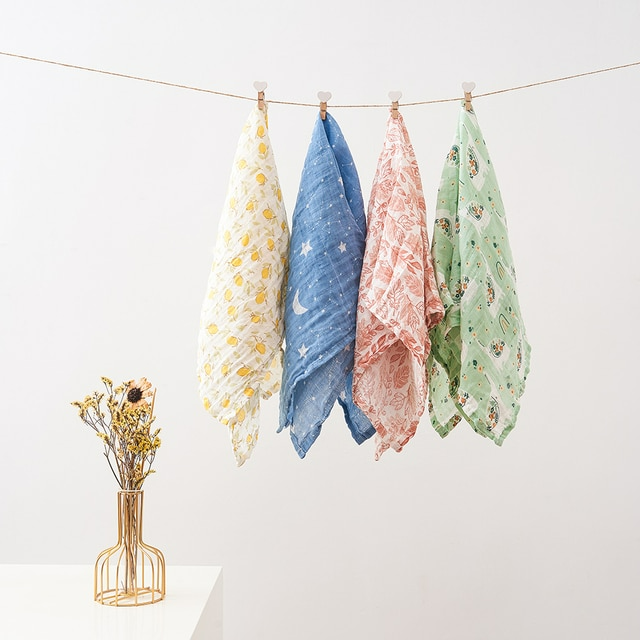 Cueiro Muslin Estampado 60cm - 4un